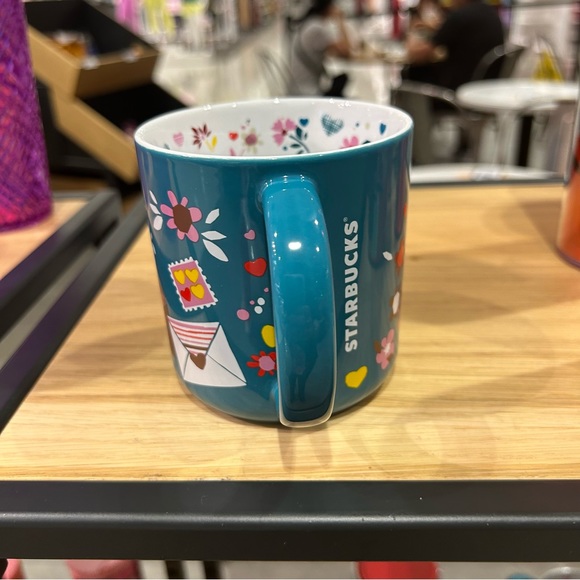Starbucks Confetti Hearts Ceramic Cup Coffee Mug Valentines Day Tumbler NWT 2023 - Picture 7 of 9